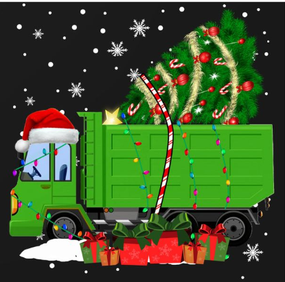 Sorphirða eftir jólahátíðina.