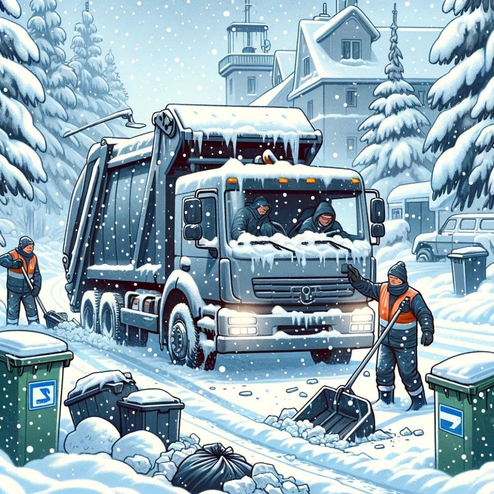 Sorphirða mun dragast fram yfir helgi.