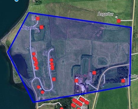 Varúð - kaldavatnslaust er á hluta Svalbarðseyrar