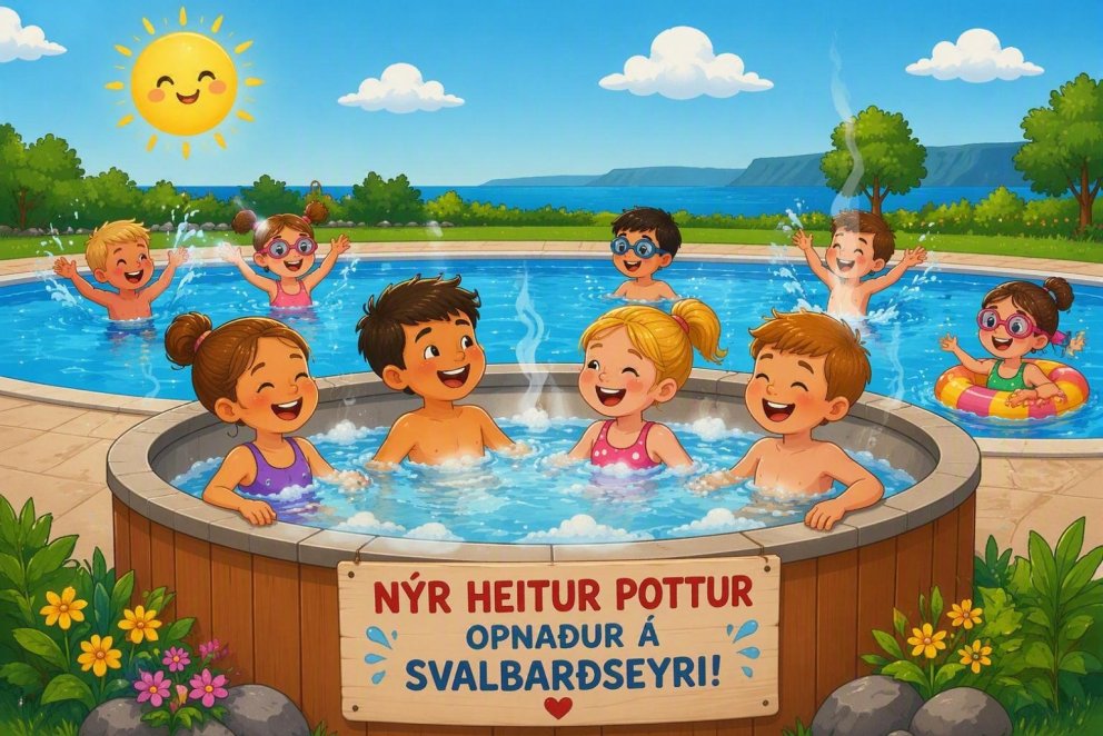 Sundlaug Svalbarðsstrandarhrepps opnar á morgun 1. júlí.