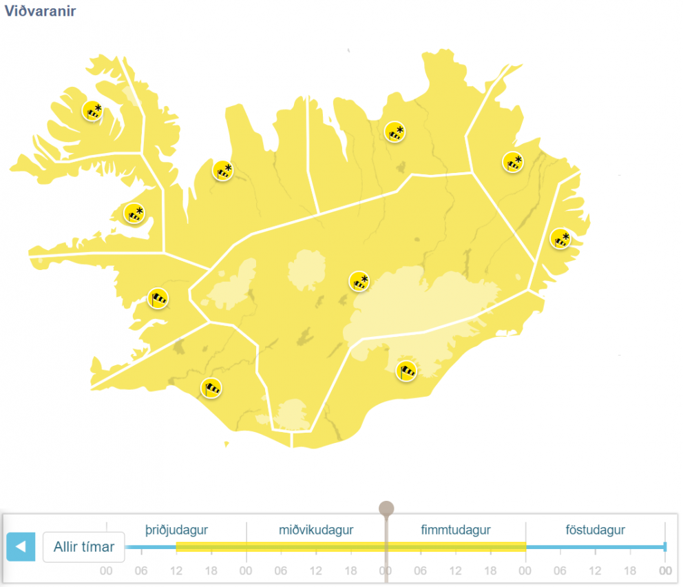 TILKYNNING VEGNA VEÐURS