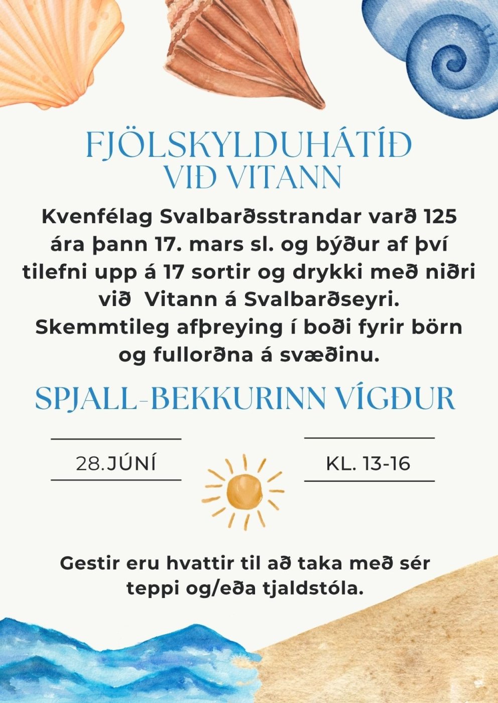 Fjölskylduhátíð við Vitann