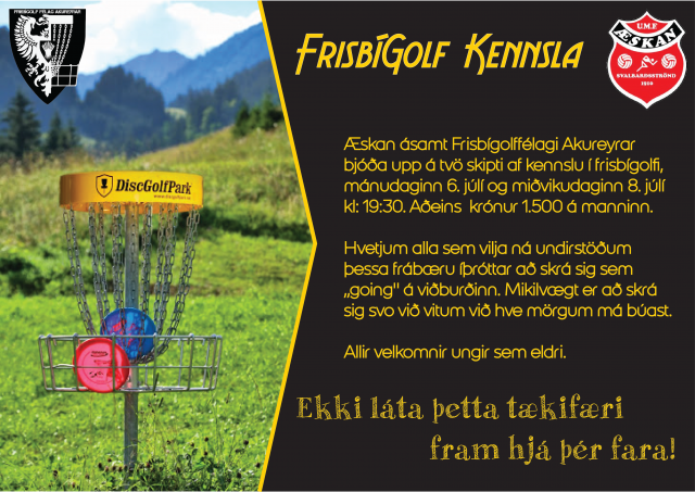 Frisbígolf kennsla