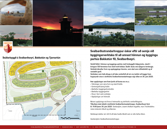 Svalbarðsstrandarhreppur óskar eftir að semja við byggingarverktaka