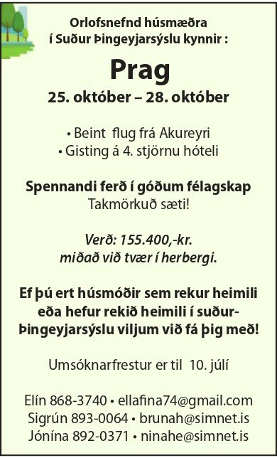 Orlofsferð húsmæðra í Suður-Þingeyjarsýslu 2024