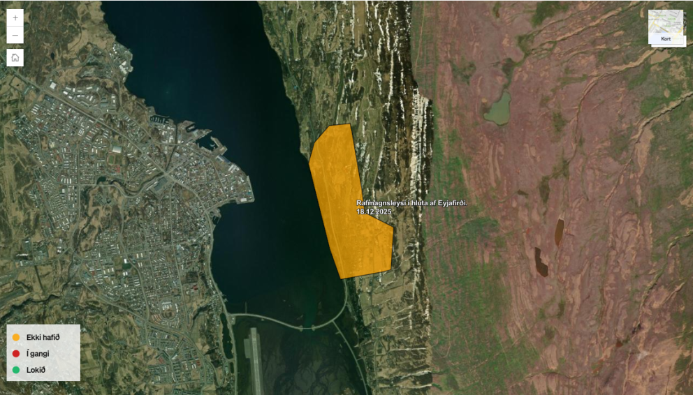 Rafmagnsleysi í Vaðlaheiði fimmtudaginn 18. des. frá kl. 13-15