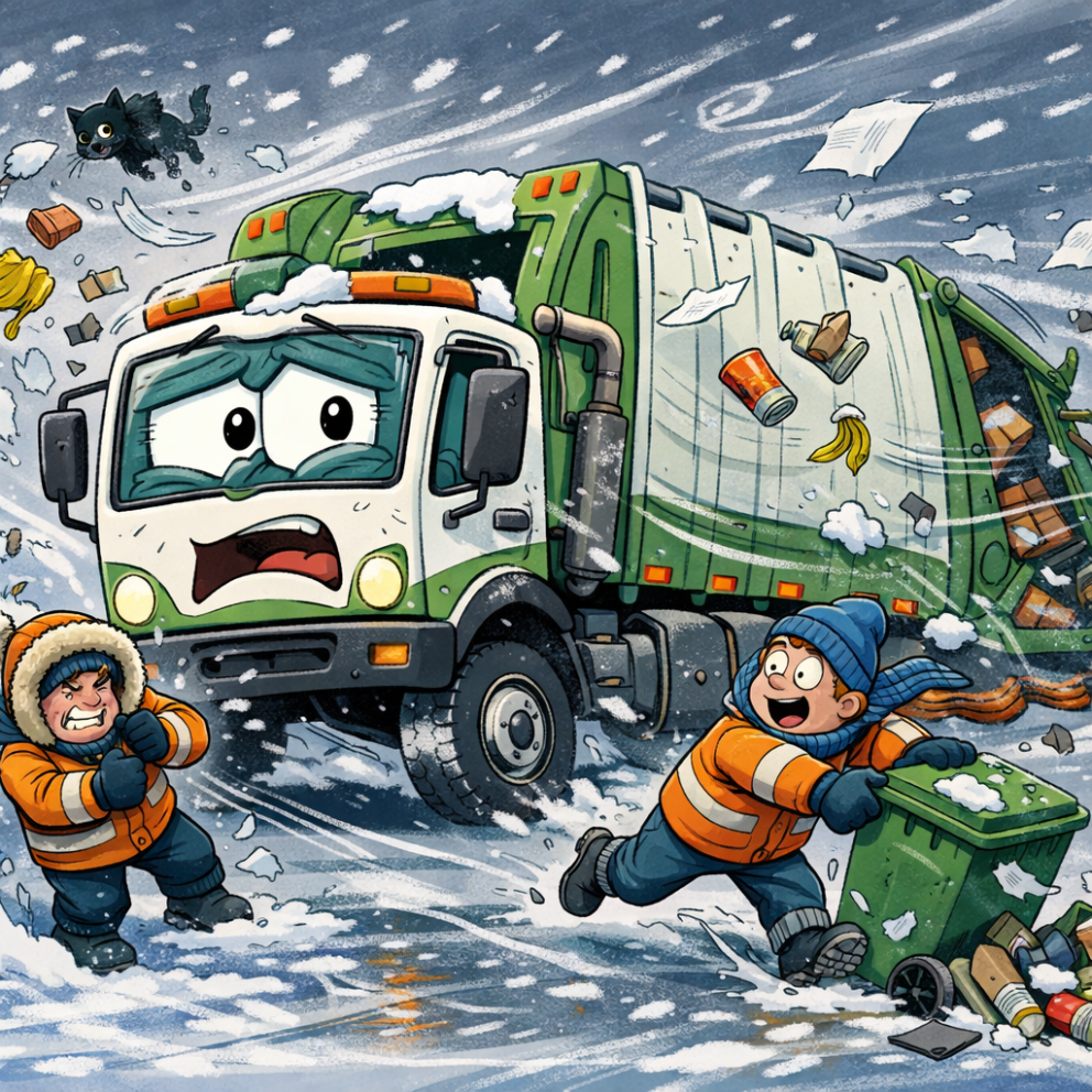 Sorphirðu frestað til morguns