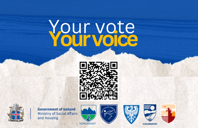 Þitt atkvæði = þín rödd / Your vote = Your voice