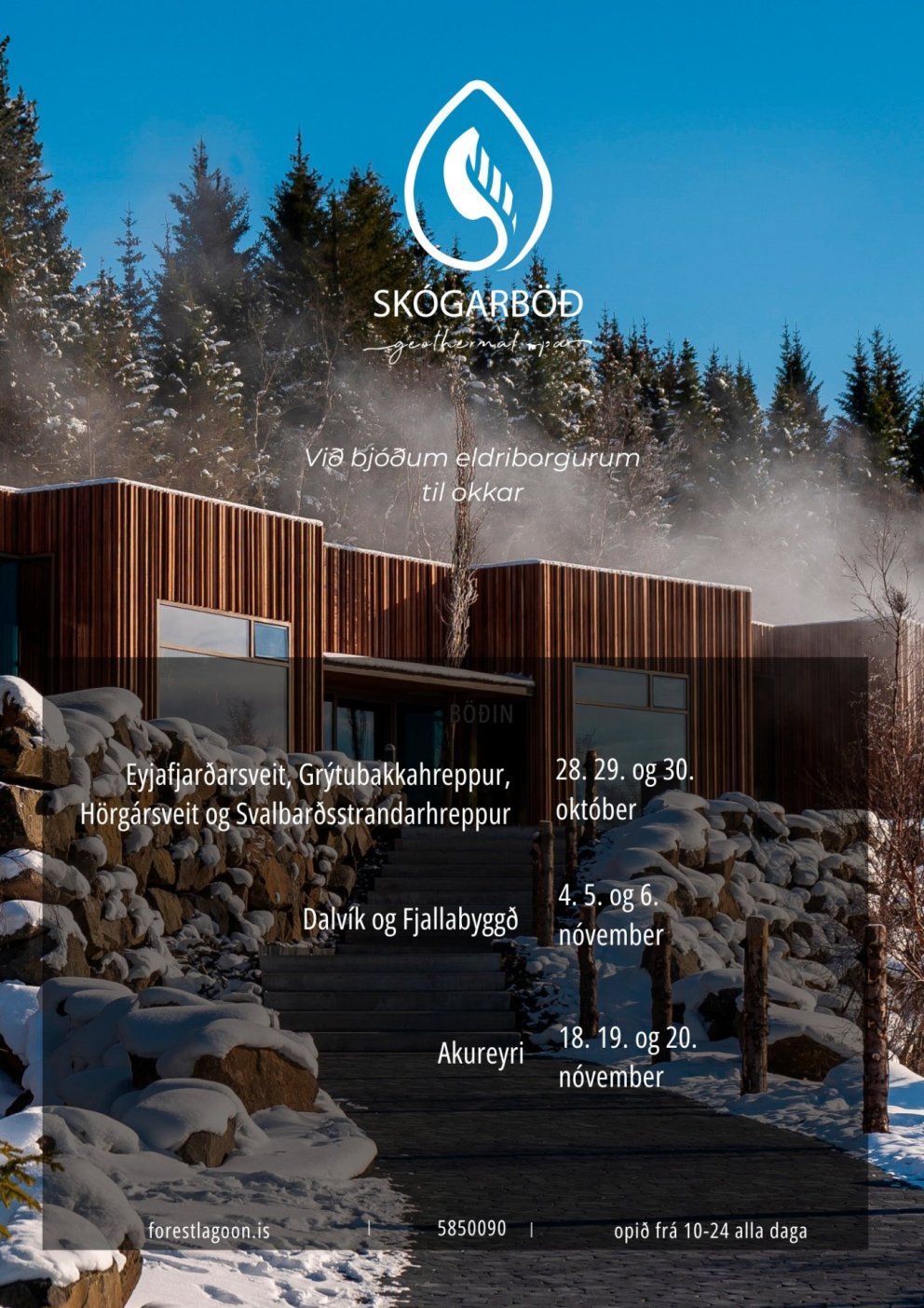 Skógarböðin bjóða eldri borgurum í heimsókn 28.-30. október