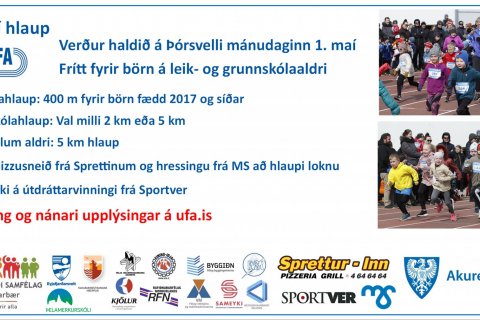 1. maí hlaup UFA á Þórsvelli