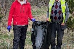 Ruslatínsla meðfram þjóðveginum, laugardaginn 18. maí.