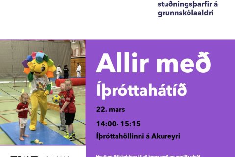 Allir með - íþróttahátíð 22. mars á Akureyri