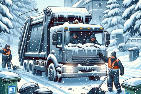 Sorphirða mun dragast fram yfir helgi.