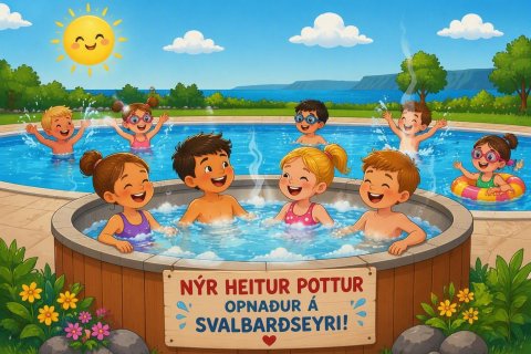 Sundlaug Svalbarðsstrandarhrepps opnar á morgun 1. júlí.
