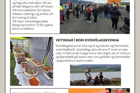 Kveðja frá Kvenfélagi Svalbarðsstrandar