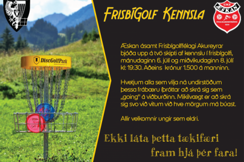 Frisbígolf kennsla