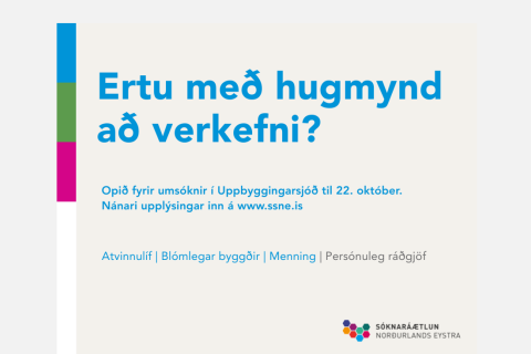 Opið fyrir umsóknir í Uppbyggingarsjóð