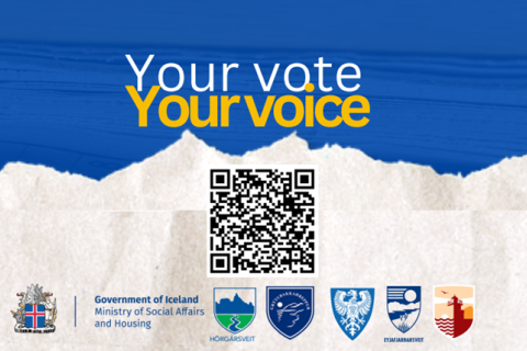 Þitt atkvæði = þín rödd / Your vote = Your voice