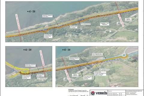 Göngu- og hjólreiðarstígur í Vaðlareit
