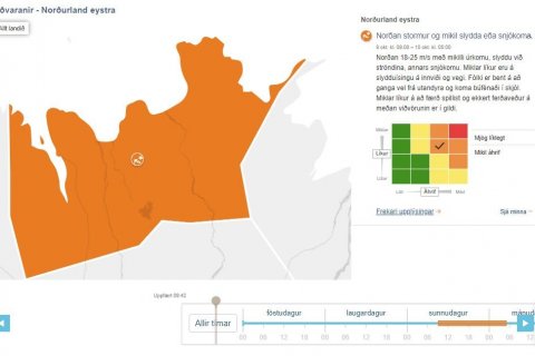 Vinsamlegast athugið. Fyrirhuguð er appelsínugul veðurviðvörun í gildi frá 9. okt kl. 09:00 - 10. ok…