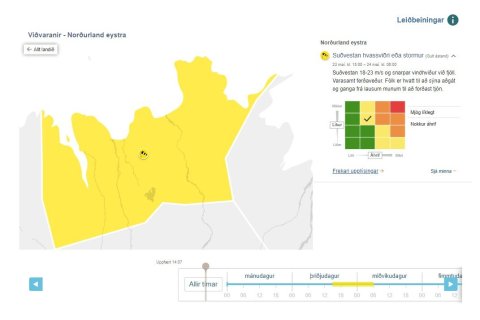 Veðurviðvörun - Norðurland eystra